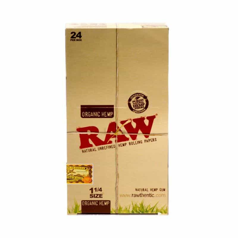 Raw Organic 1-1/4″ Rolling Papers – 1 pk - Display Box 2