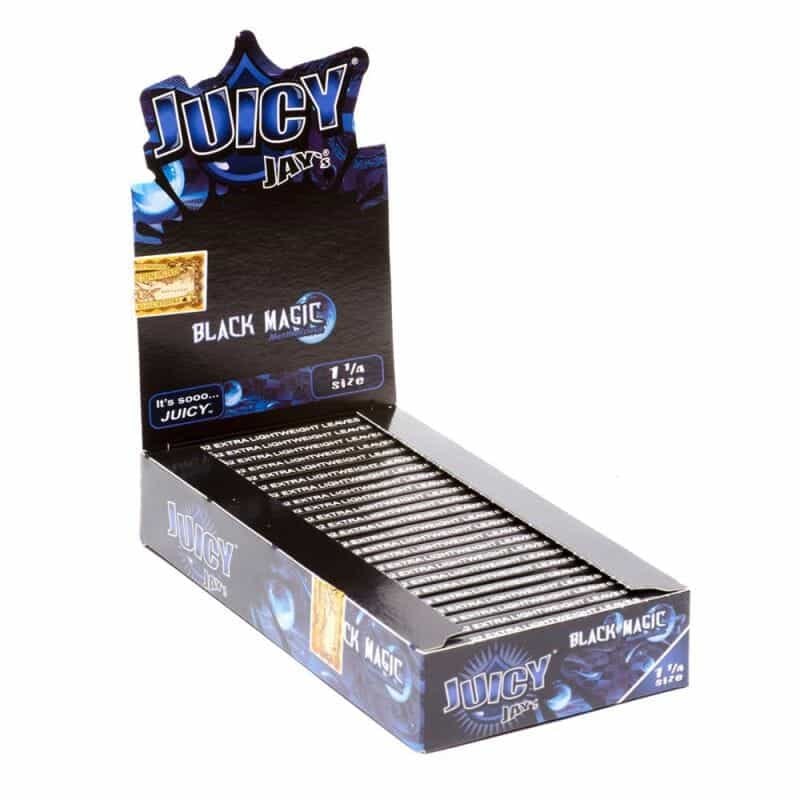 Juicy Jay’s Black Magic 1-1/4″ Rolling Papers – 1 pk - Display Box