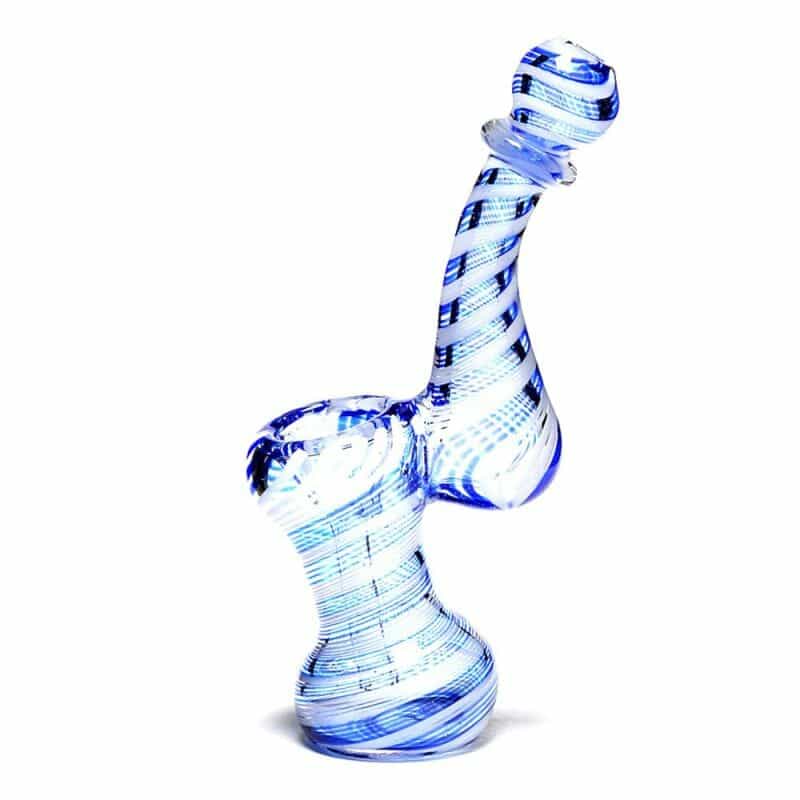 Generic Label Candy Cane Bubbler 4.5" - Assorted Colors - 1 pc