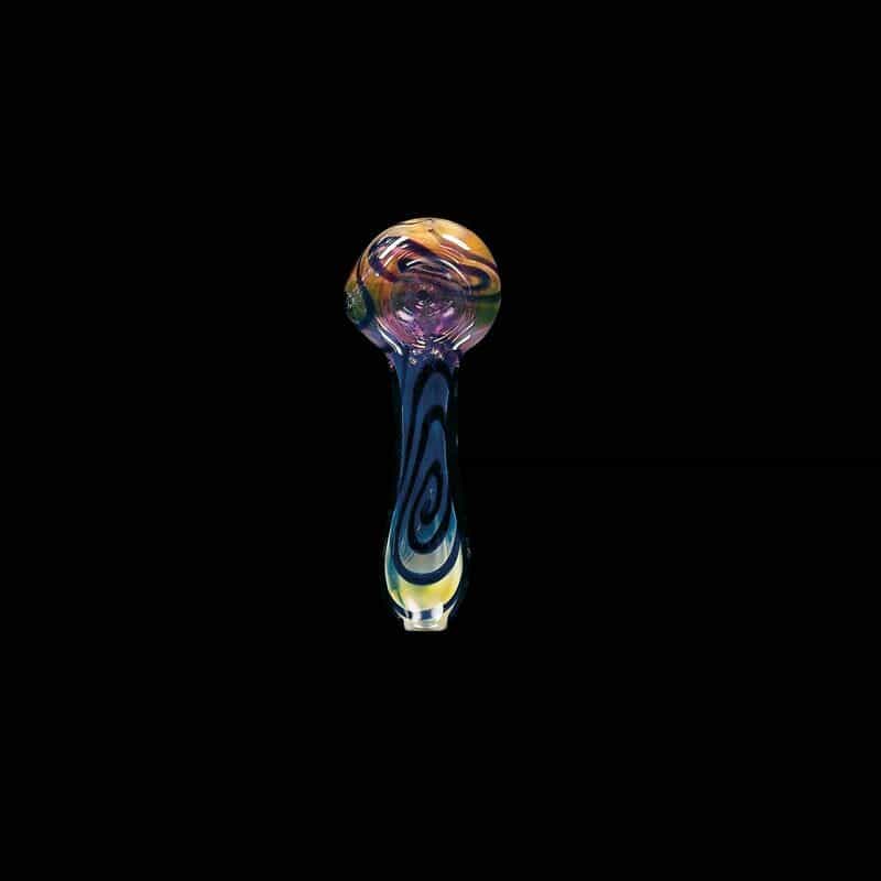 Chameleon Glass Space Cadet Glass Pipe - Color Change