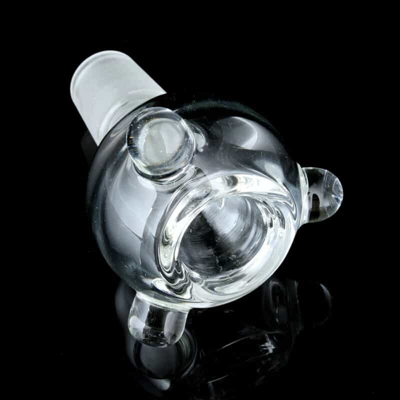 Glassheads Glass Stem w/ Clear Bowl & Clear Marbles - 18mm Male / 2