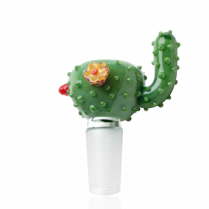 Empire Glassworks "Prickly Cactus" Glass Flower Bowl - 14mm