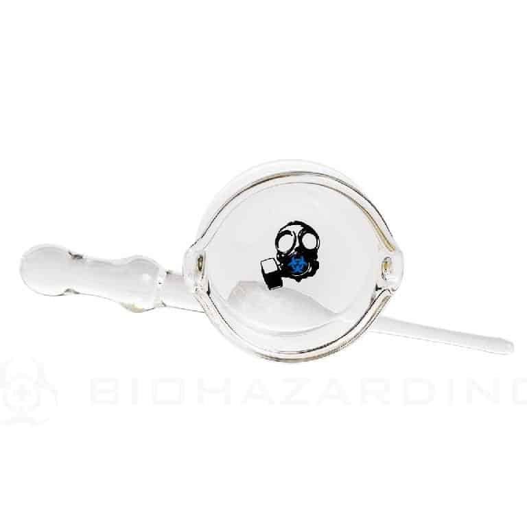 Bio Hazard Dish and Dabber Set - Blue Gas Mask Decal
