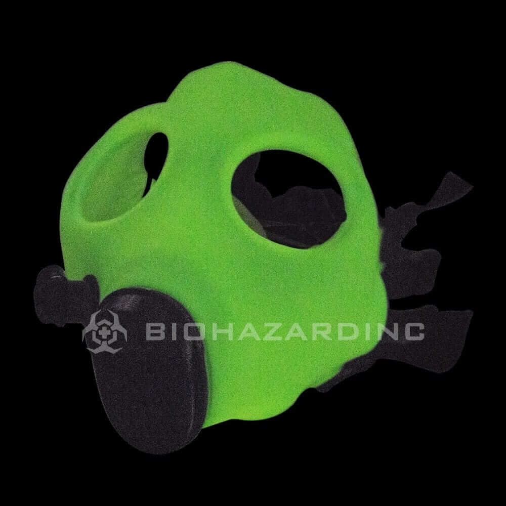 Bio Hazard Gas Mask W/ Acrylic Water Pipe Set - Assorted Glow In The Dark Colors / Glowing
