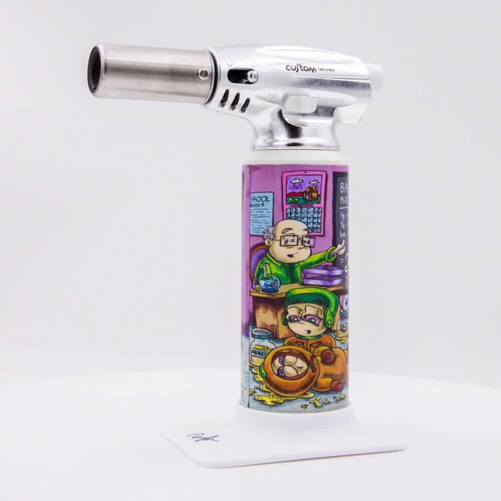 Custom Torches - Dunkees "Life Lessons" Butane Torch - White