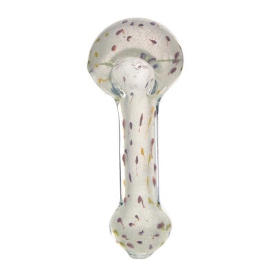 4:20 Generic Label 5" Speckled Glow-in-the-Dark Hand Pipe