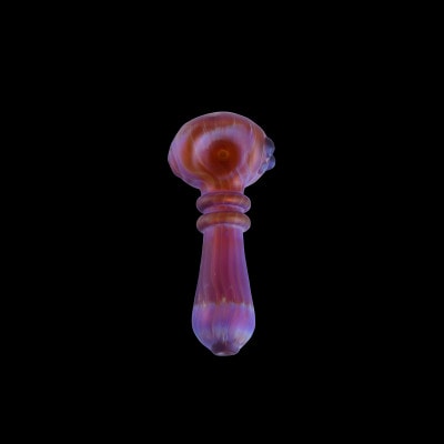 Chameleon Glass Amazeballs Sandblast Hand Pipe - Amber Purple - 1