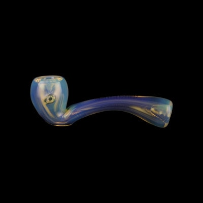 Chameleon Glass Aragorns Ash Catcher Fumed Hand Pipe - 1