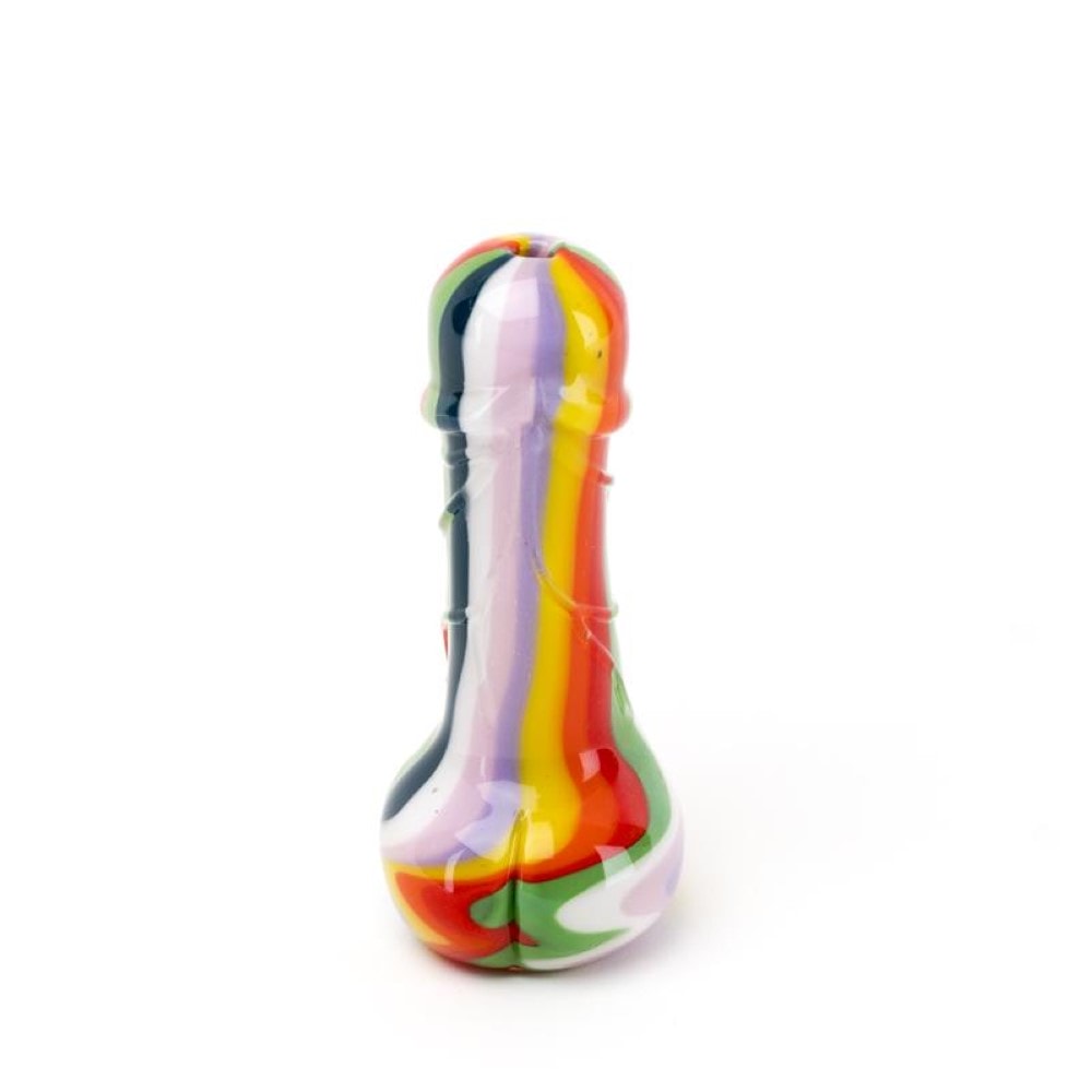 Empire Glassworks Rainbow Rod Penis Pipe - 3