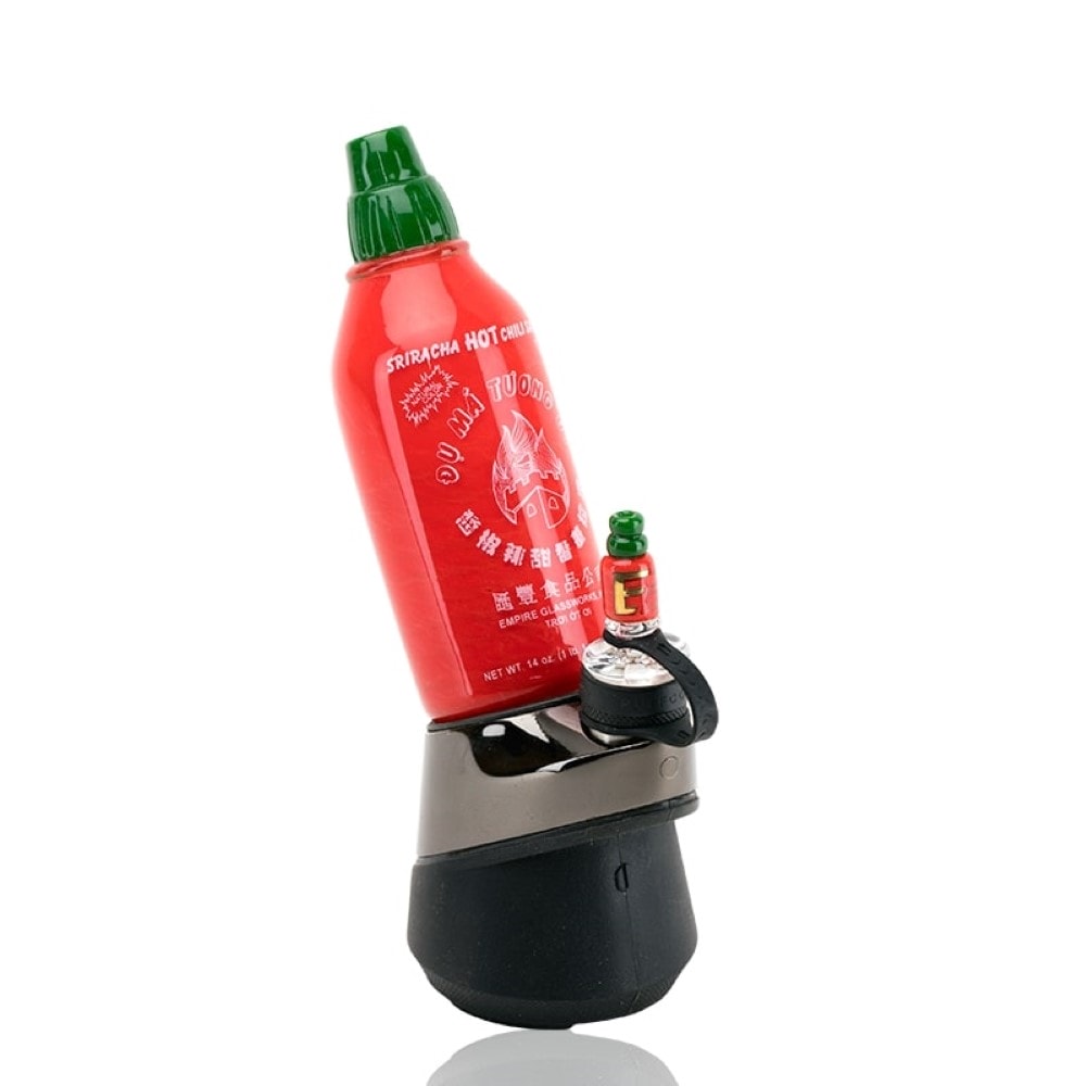 Empire Glassworks Sriracha Bottle Puffco Peak Attachment - 1