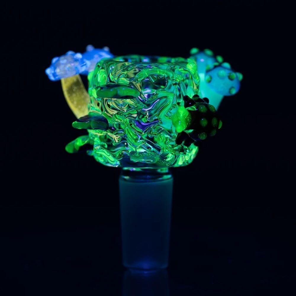 Empire Glassworks Male Bowl Cozmic Critters UV Reactive - 08