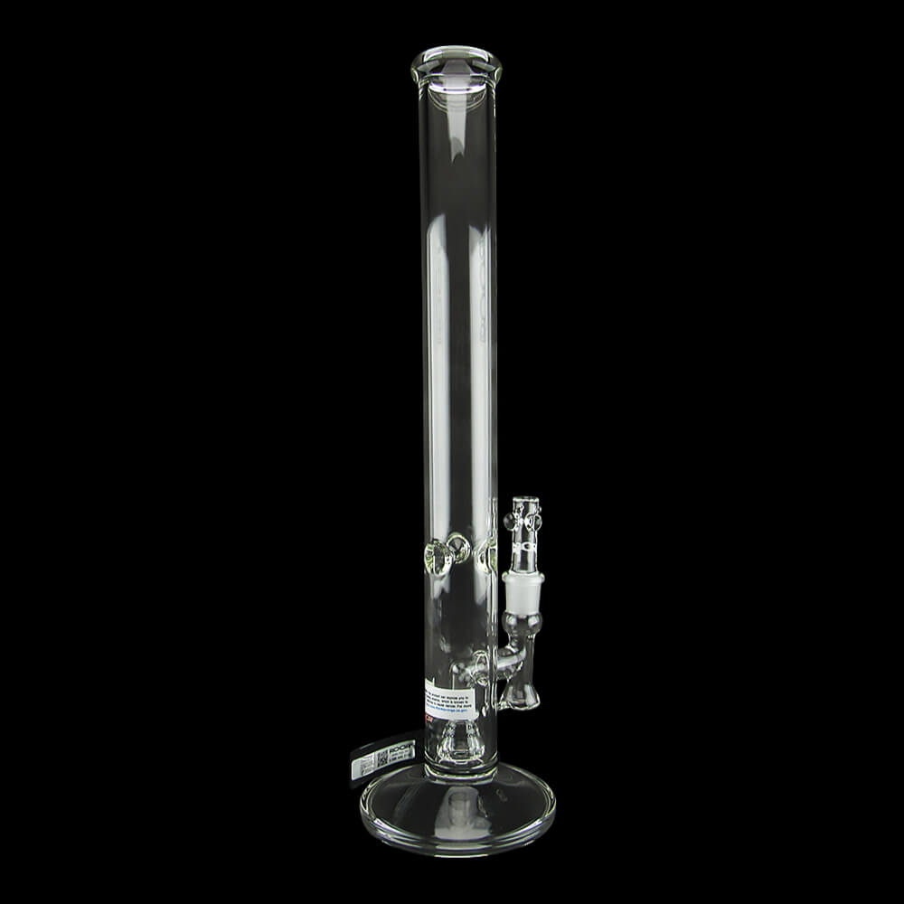 ROOR Tech 18" Mini Clear Fixed 45mm x 5mm Straight Water Pipe - 04