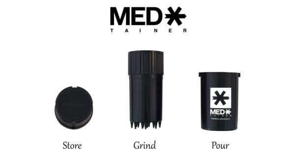 Medtainer Storage w/ Grinder - All 3 Pieces