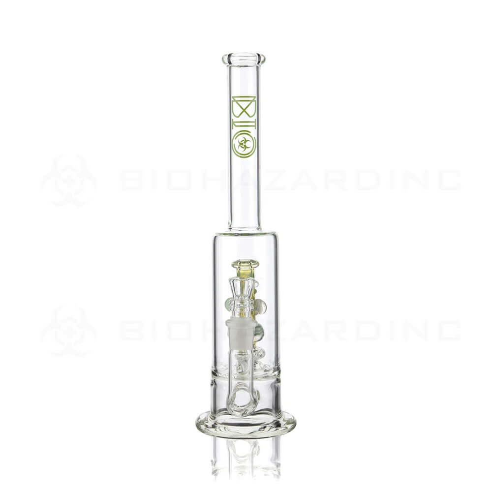 Bio Hazard 13″ 9mm Thick Stemless “Mini Bong Perc” Water Pipe
