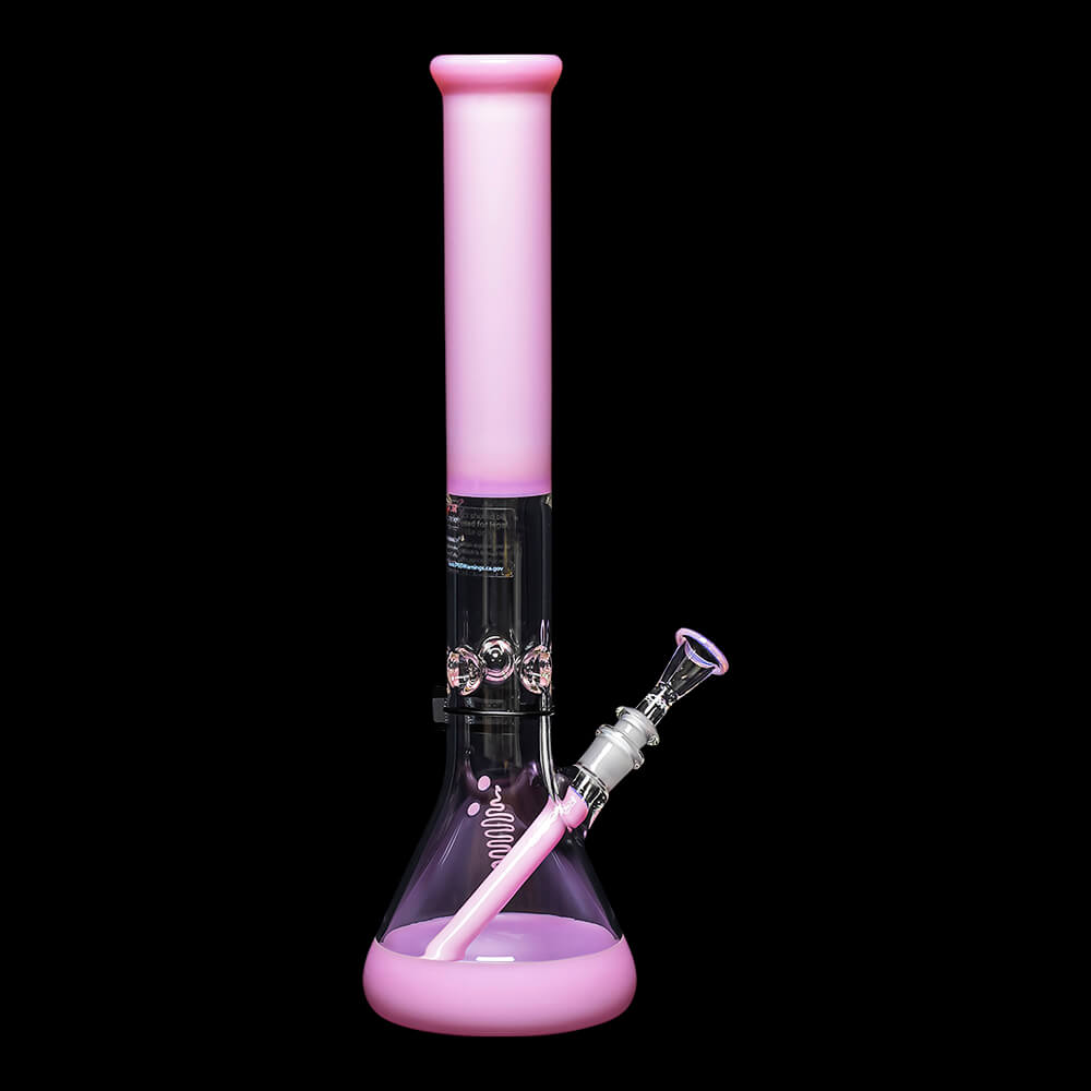 ROOR Custom Classic 18″ Beaker Bong 50x5mm – Pink - 04