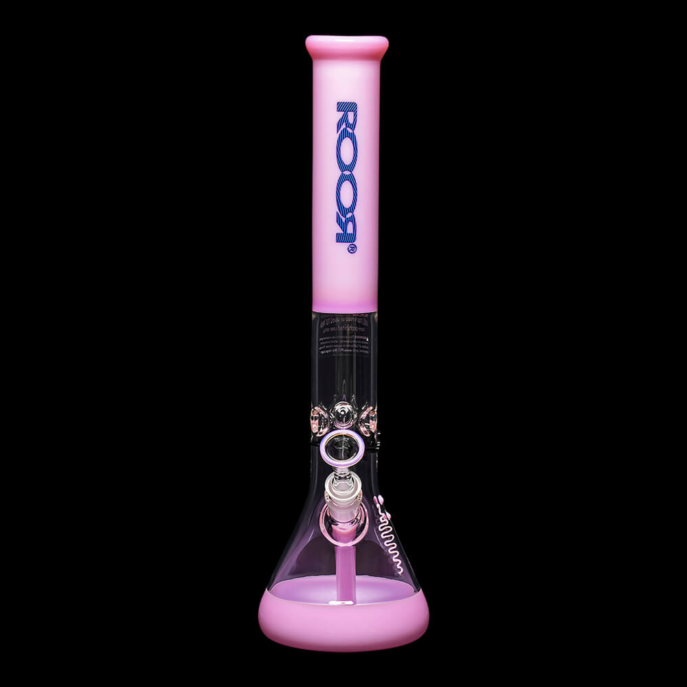 ROOR Custom Classic 18″ Beaker Bong 50x5mm – Pink - 07