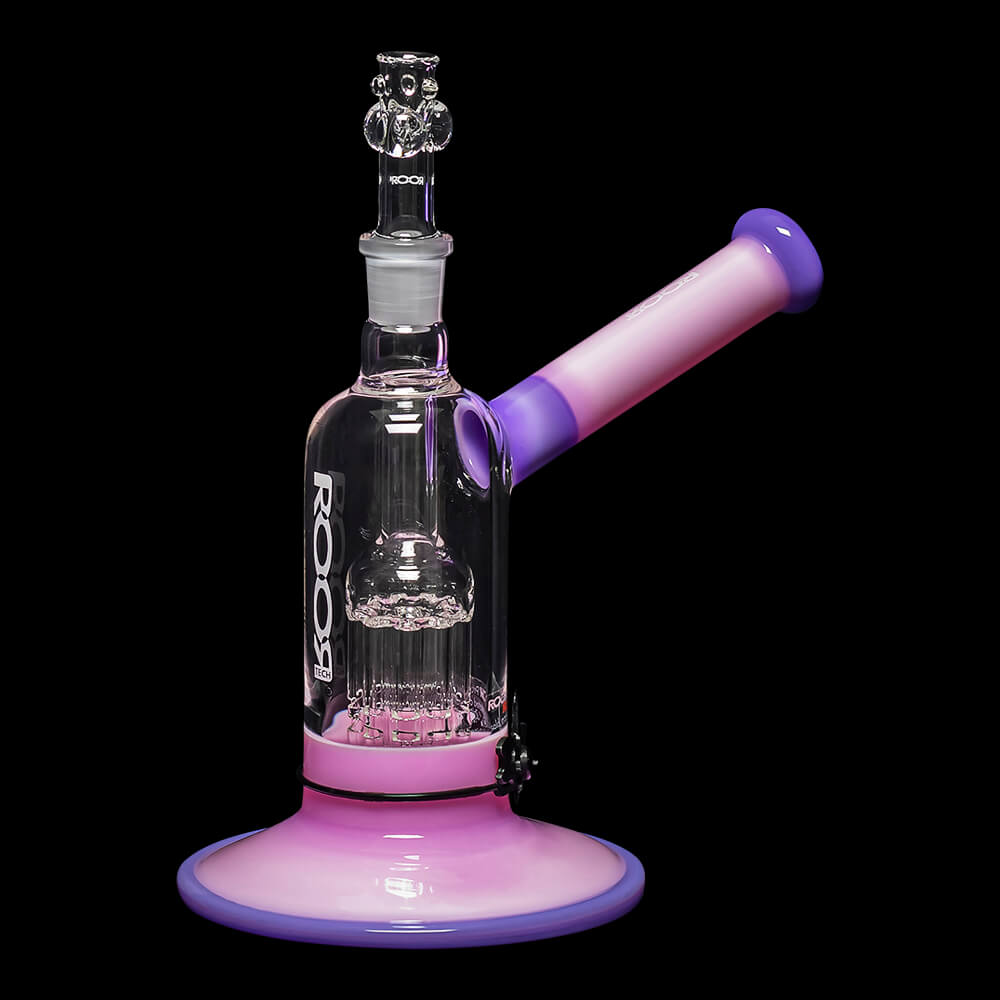 ROOR Tech Fixed 8" 10-Arm Tree Bubbler - Pink & Purple - 04