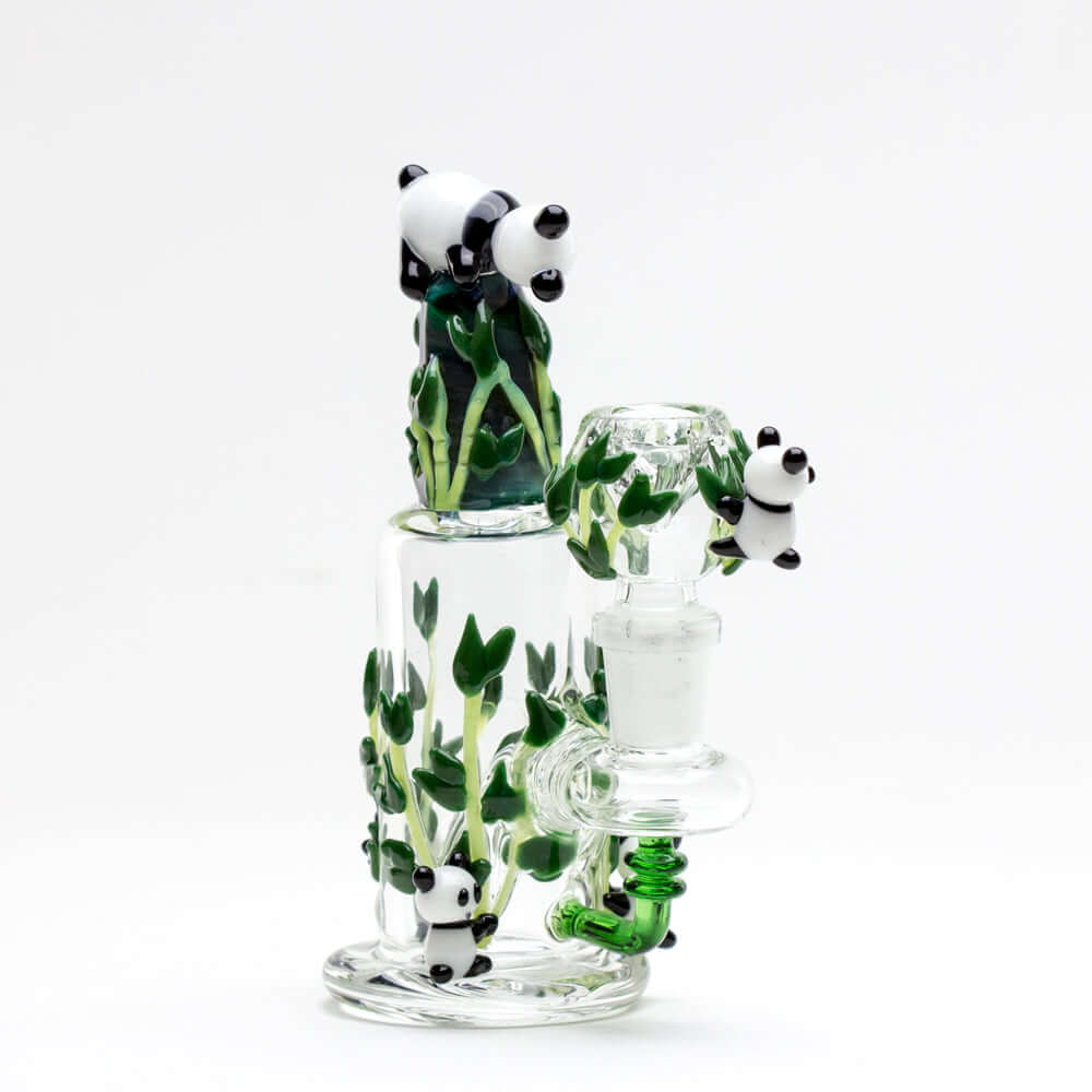 Empire Glassworks Climbing Pandas Mini Water Pipe 03