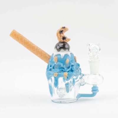 Empire Glassworks Cookie Monster Sundae Mini Water Pipe 01