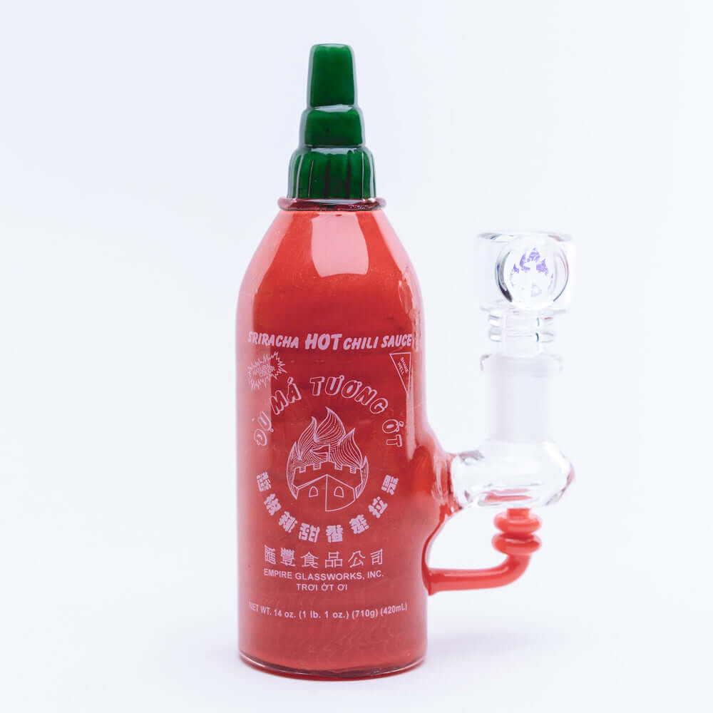 Empire Glassworks Sriracha Bottle Mini Water Pipe 01