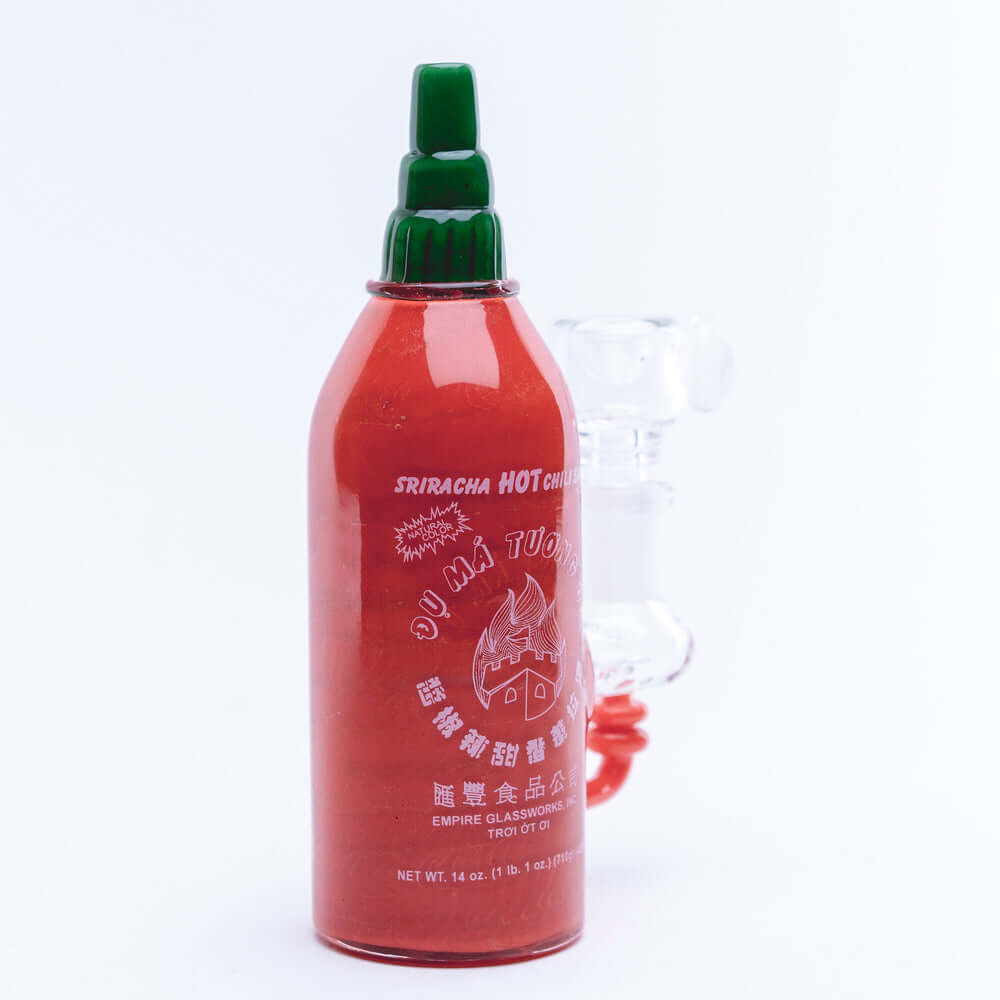 Empire Glassworks Sriracha Bottle Mini Water Pipe 03
