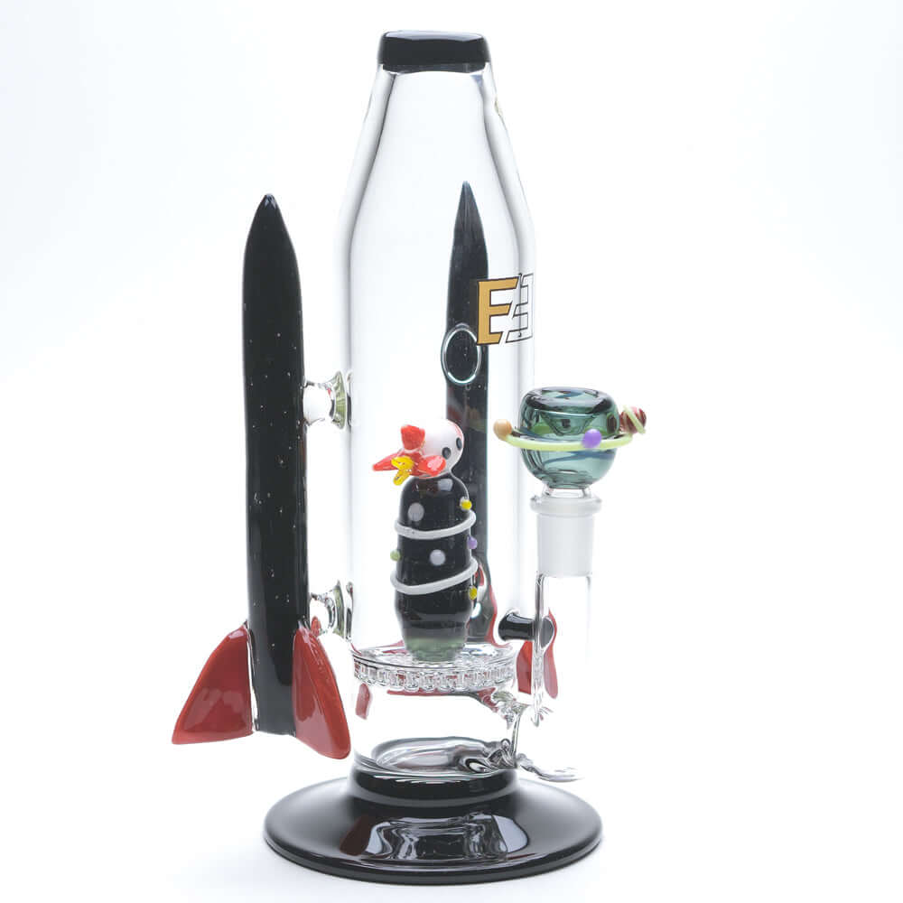 Empire Glassworks Galactic Flagship Rocket Ship Water Pipe 03