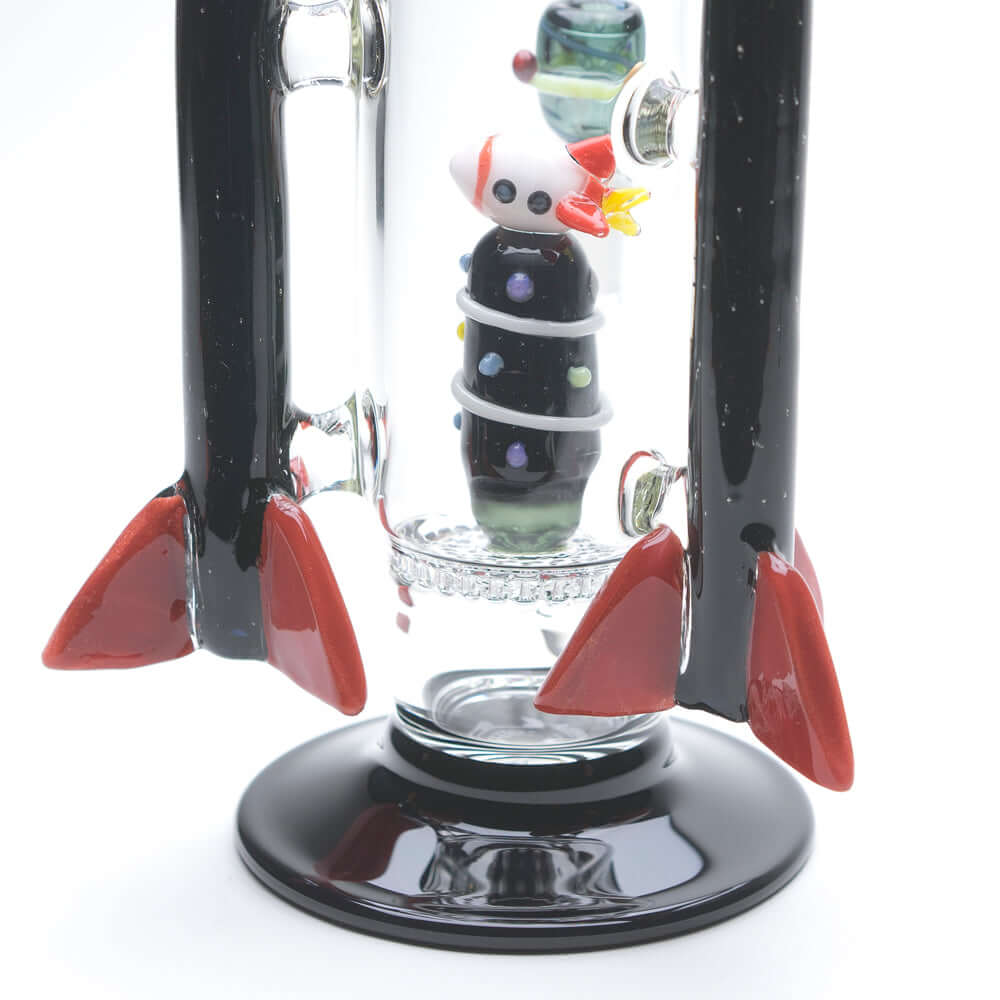 Empire Glassworks Galactic Flagship Rocket Ship Water Pipe 06