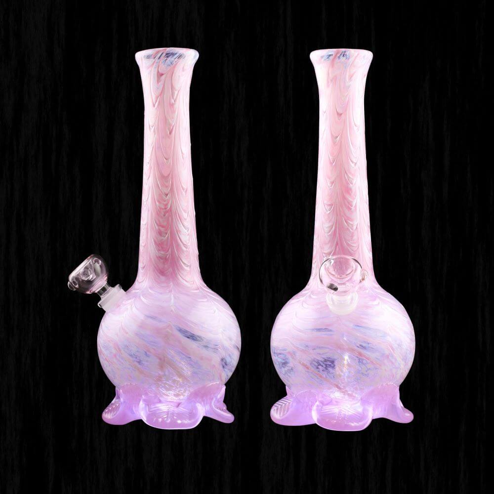 Chameleon Glass 12" Calcifers Sand Castle Water Pipe - Pink