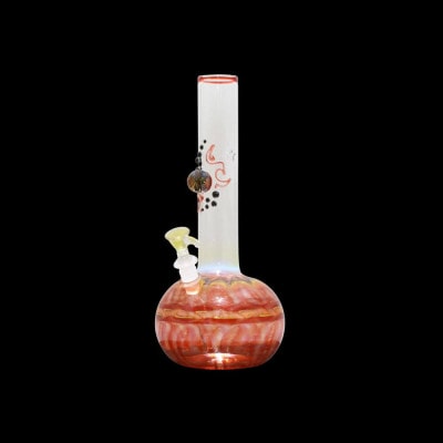 Chameleon Glass 12" Cosmic Series Wrap & Rake Water Pipe - Red 01