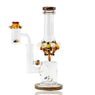 Empire Glassworks Mini Recycler Save The Bees - 01