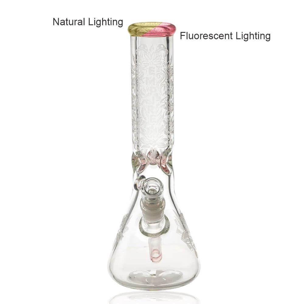 Empire Glassworks 12″ Frosty Floral Beaker – CFL Serum