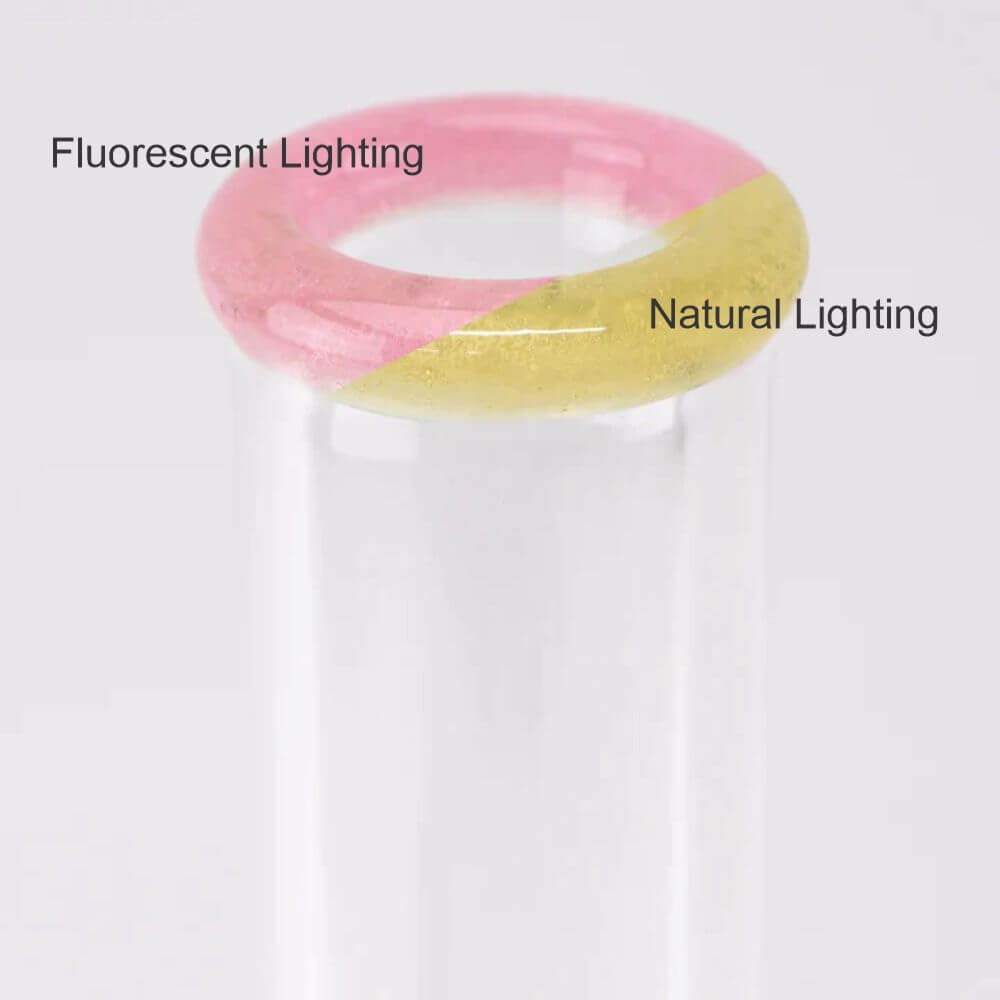Empire Glassworks 12″ Frosty Floral Beaker – CFL Serum - Top