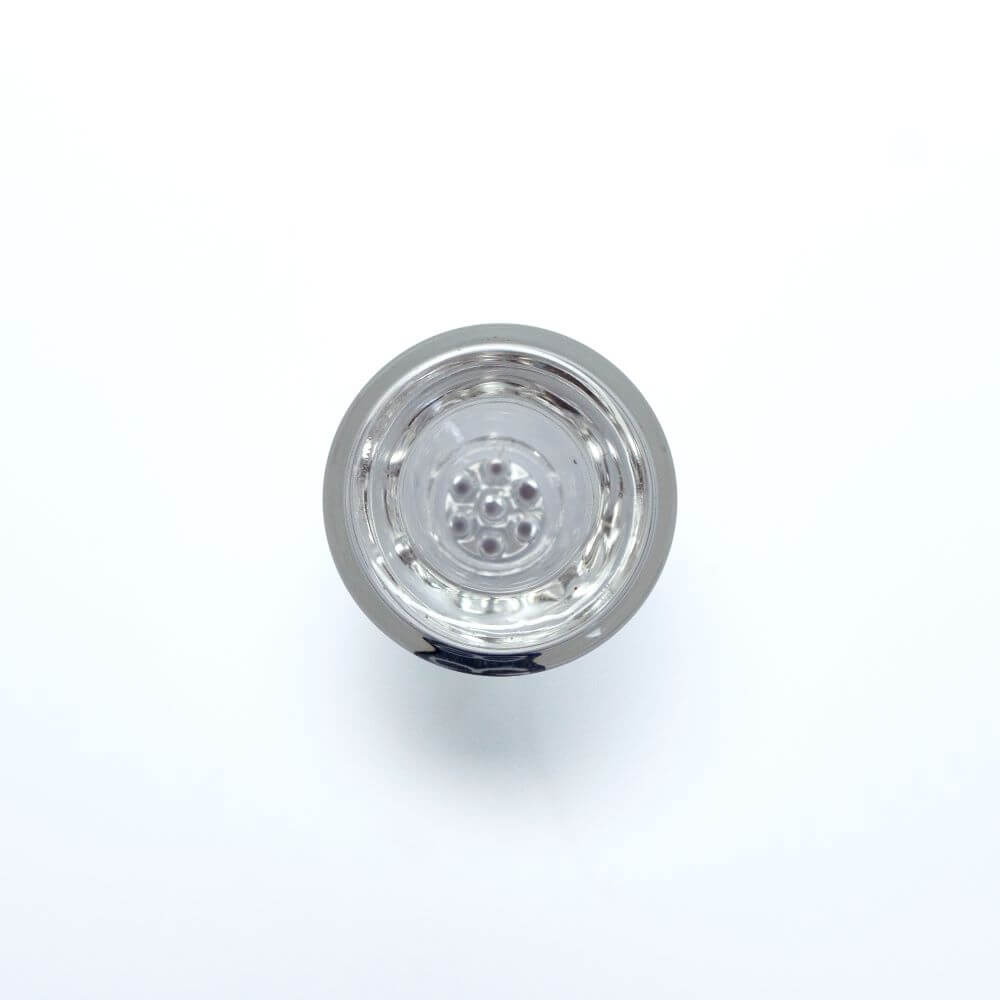 Phaedhaus Glass Bowl w/ 7-Hole Filter - 14mm - Top View