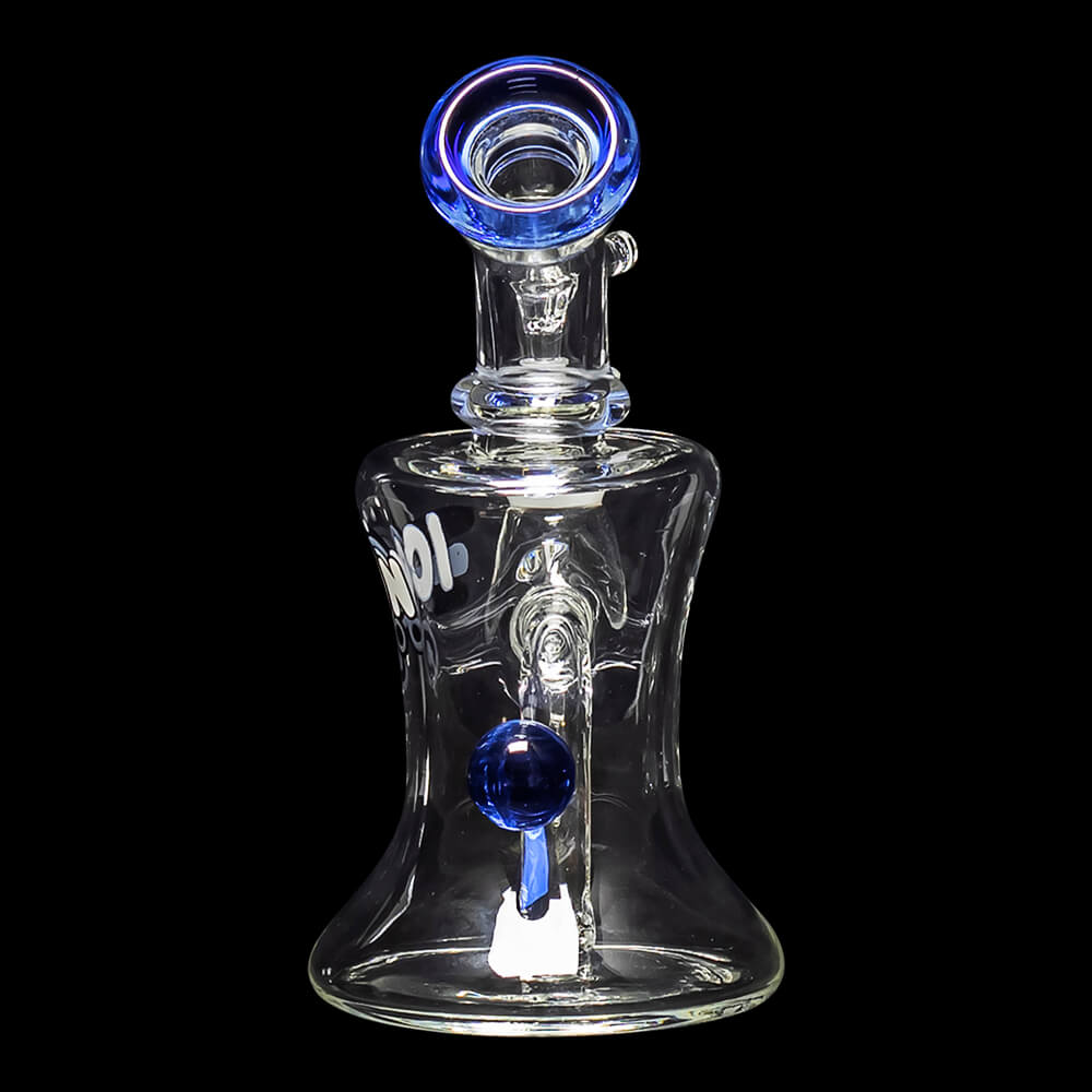Diamond Glass Icon Baggins Water Pipe - Blue Violet - 03