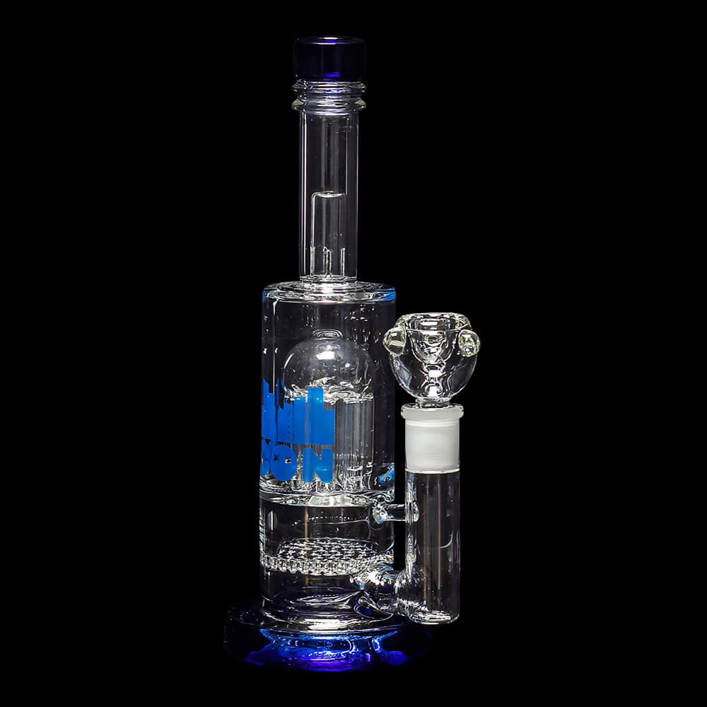 Diamond Glass Icon Pisa Water Pipe - Blue - 02
