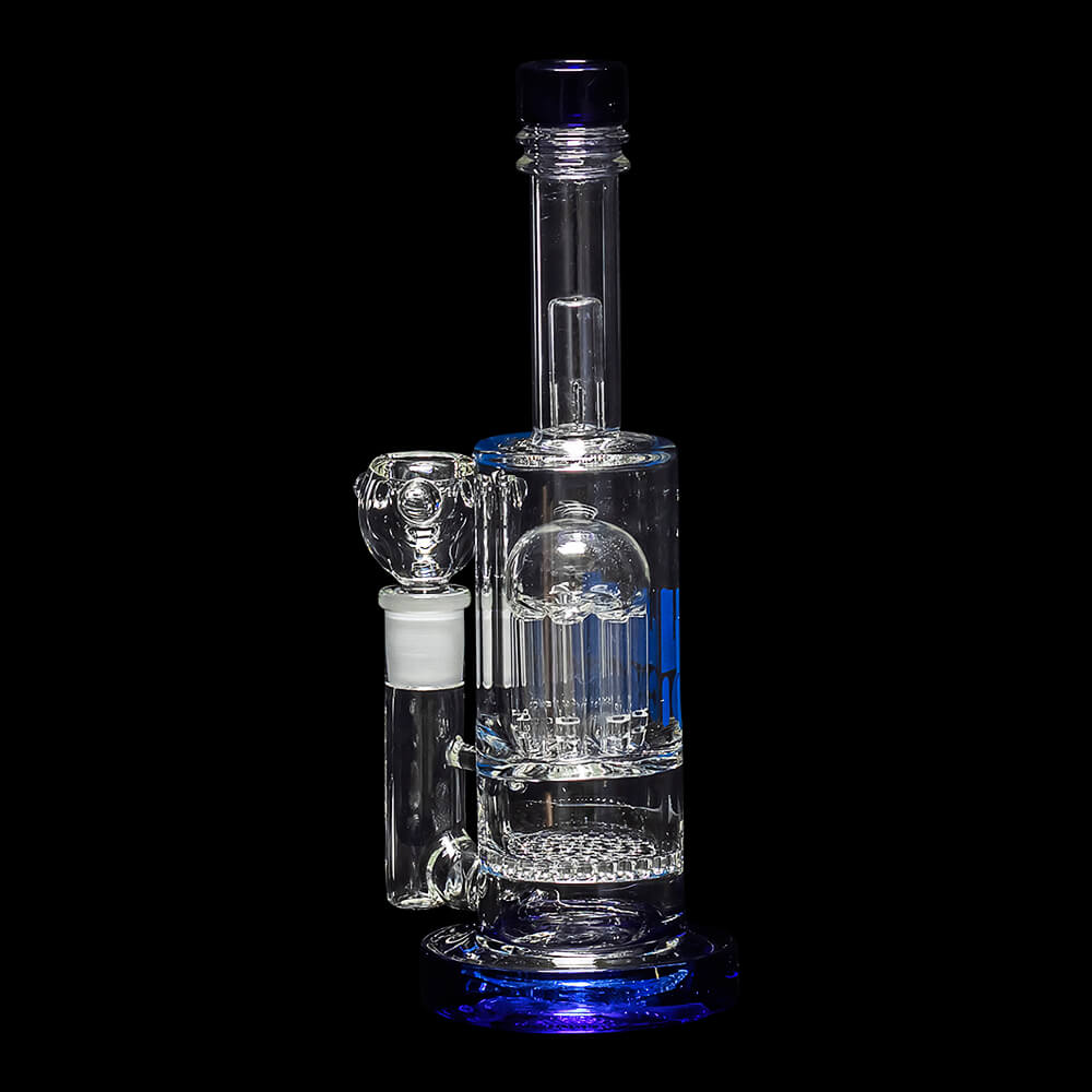 Diamond Glass Icon Pisa Water Pipe - Blue - 05