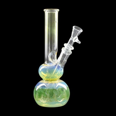 Atmosphere Series Green Deco Color Change Round Base Water Pipe