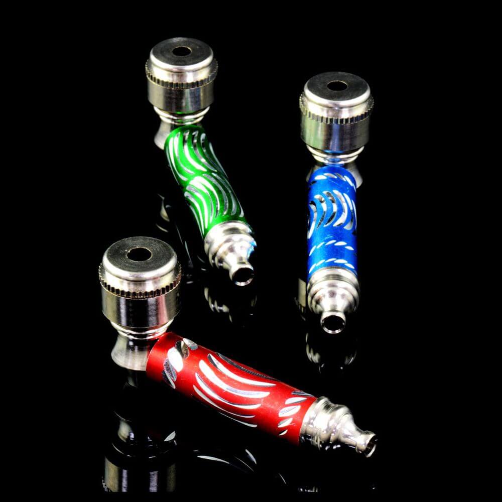 Small Metal Hand Pipe with Cap - 01